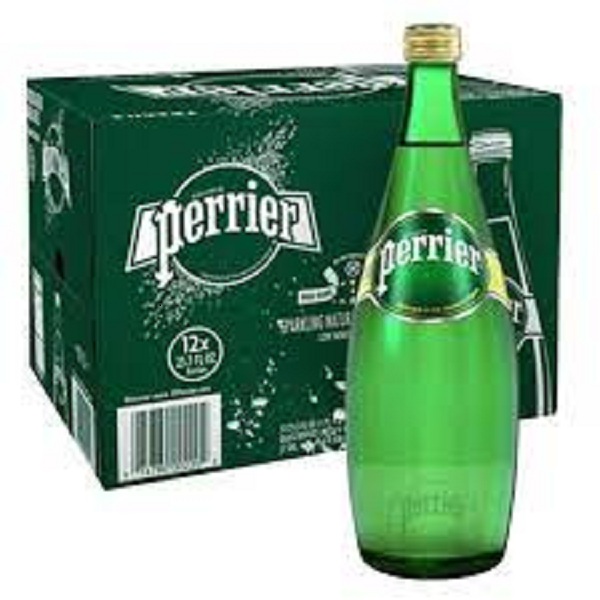 Nước khoáng thiên nhiên bổ sung gas từ nguồn nhãn hiệu Perrier 500ml