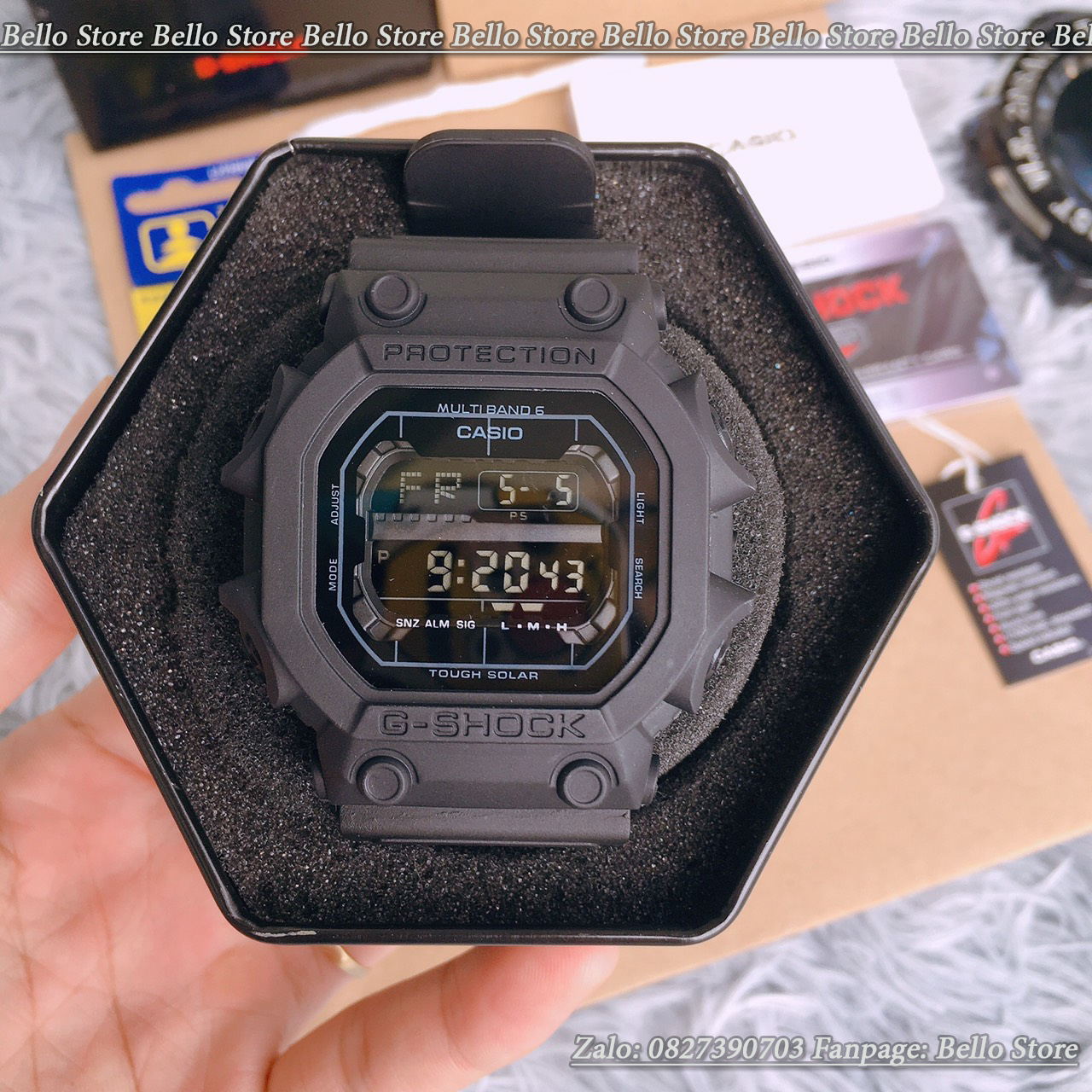 Đồng hồ thể thao nam G-Shock GX-56BB-1 ( FULL ĐEN) Made in JAPAN, chống nước 200M, Tặng kèm pin dự phòng, Bảo hành 12 tháng - BELLO Store