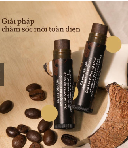[HCM]Tẩy Tế Bào Chết Môi Cocoon Từ Cà Phê Đắk-Lắk Dak Lak Coffee Lip Scrub 5g