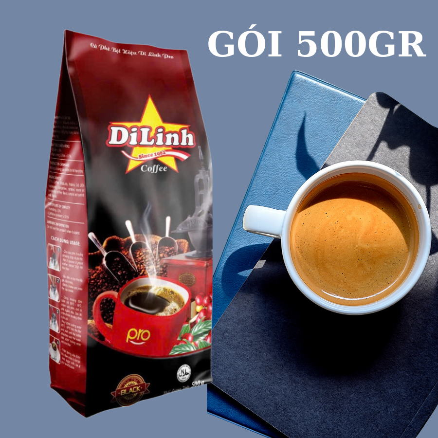  Cà Phê Di Linh Cao Cấp - 500gr Coffee Trộn Hỗn Hợp Robusta Arabica Culi Pha Phin Truyền Thống Gu Mạnh Vị Đậm 