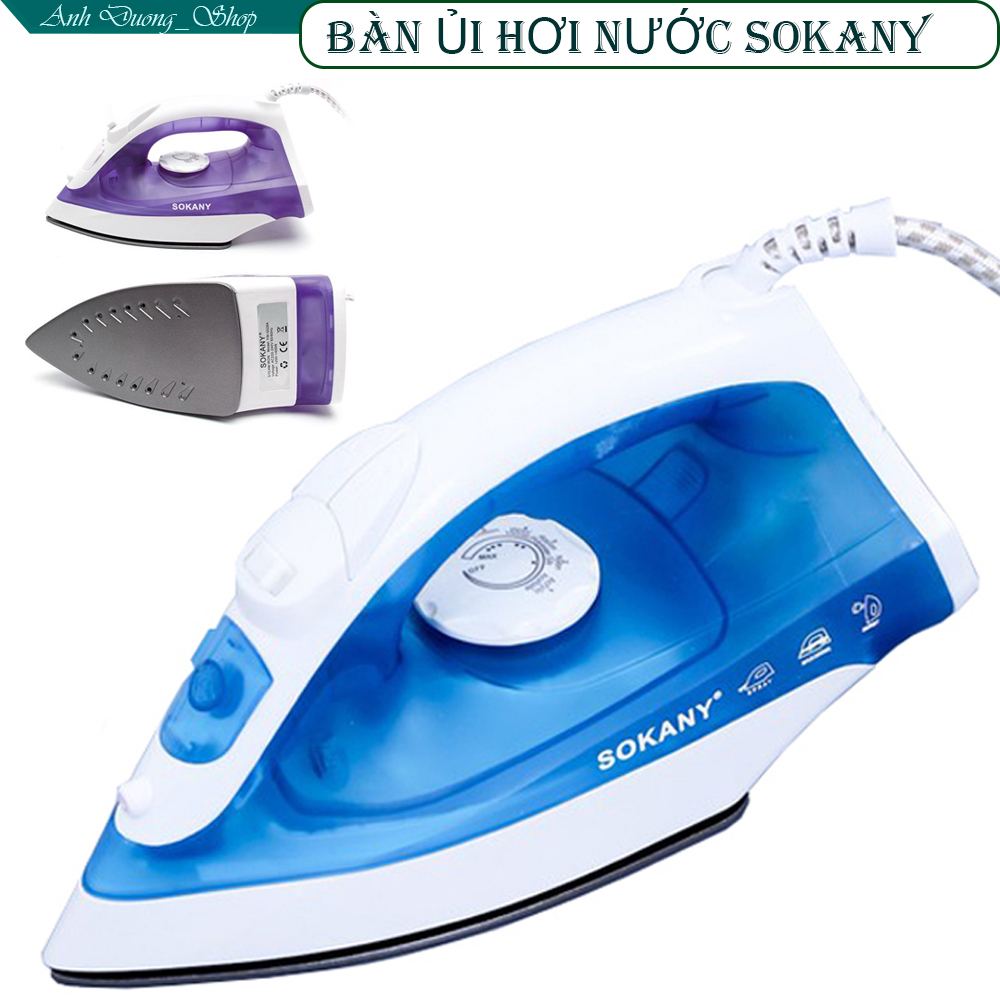 BÀN ỦI HƠI NƯỚC,BÀN ỦI SOKANY,BÀN ỦI ĐÉ KÉP CHỐNG DÍNH,DỄ DÀNG ỦI PHẲNG QUẦN ÁO,HÀNG XUẤT KHẨU CHÂU ÂU,tặng kèm móc dán điện thoại