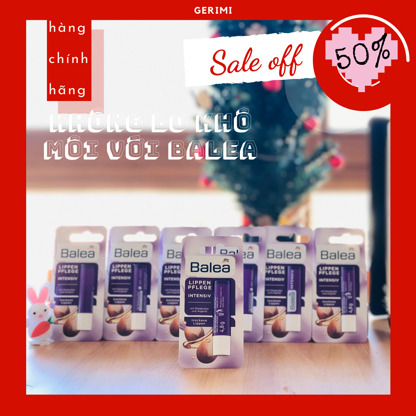 Son dưỡng ẩm balea intensiv 4,8g - son dưỡng ẩm chuẩn hàng đức