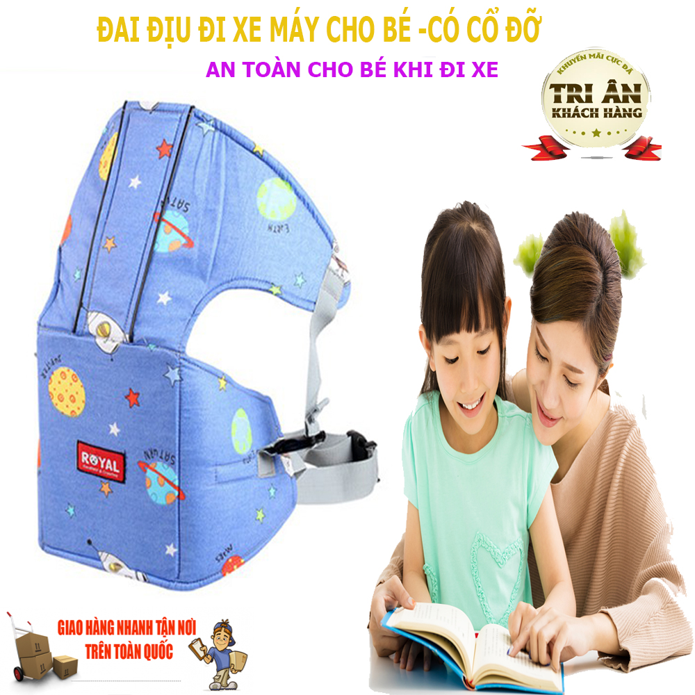 ĐAI ĐỠ CỔ CHO BÉ ĐI XE MÁY,ĐỊU ĐI XE MÁY,ĐAI ĐỊU CHO BÉ ĐI XE ,ĐAI LÀM  BẰNG CHẤT LIỆU BỀN DẺO CHẮC CHẮN, AN TOÀN CHO BÉ KHI ĐI XE VỚI  BẠN   , QUÀ TẶNG KÈM, MÓC KHÓA SILICONE