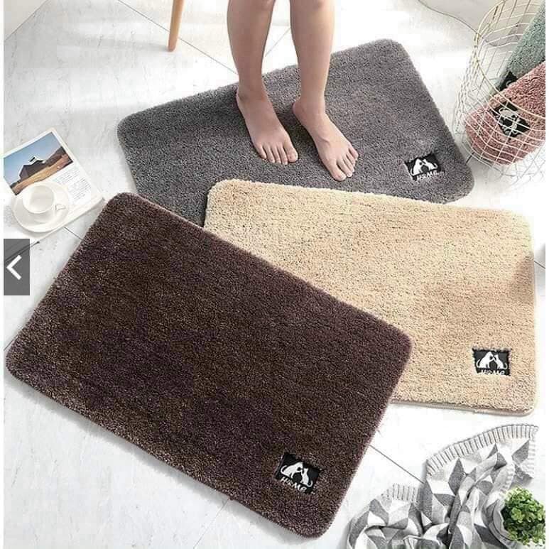 Thảm lau chân, thảm lau bàn chân siêu len mịn thấm hút và mềm mại size 40x60