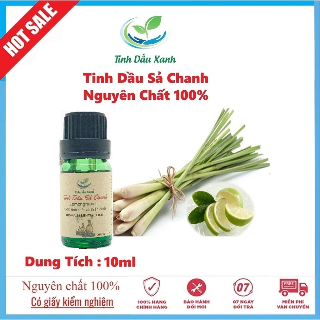 Tinh dầu Sả chanh xông thơm phòng Green Essential Oil 10ml