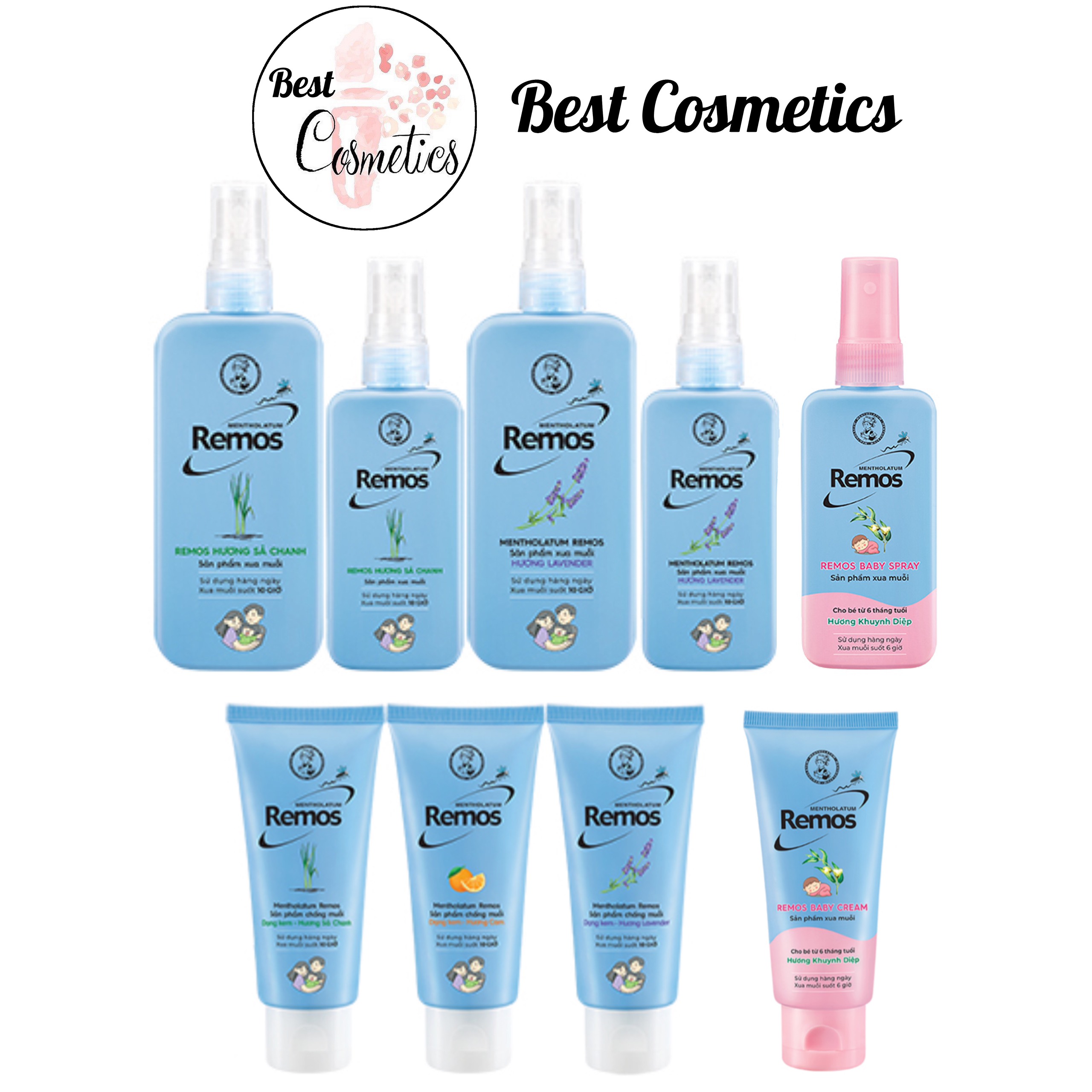 Xịt remos chống muỗi, côn trùng đốt bảo vệ da hiệu qủa suốt 10h 150ml/60ml
