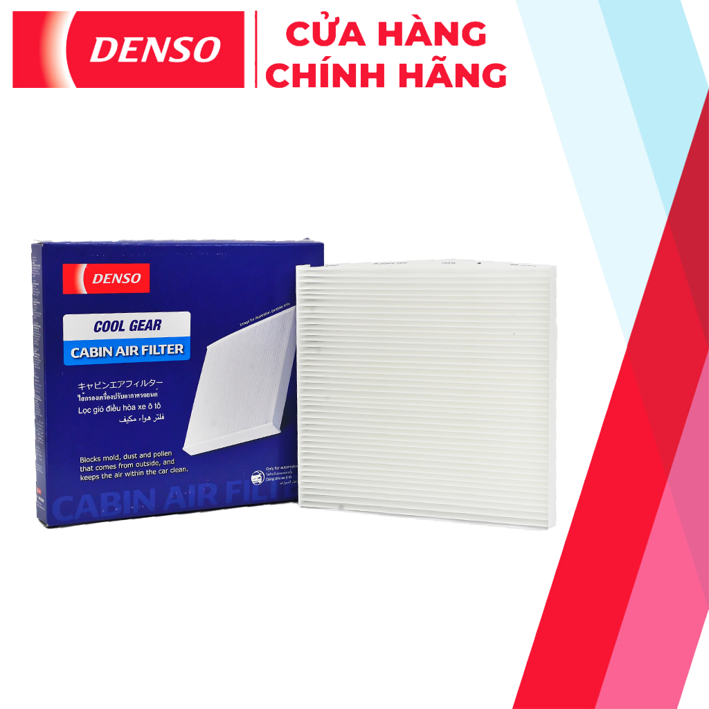 Lọc Gió Điều Hòa 5190 DENSO Cool Gear, ngăn bụi, nấm mốc, lọc không khí trong xe, dùng cho Ô Tô Honda City, Civic, HR-V, BR-V; Mã DI261401-5190
