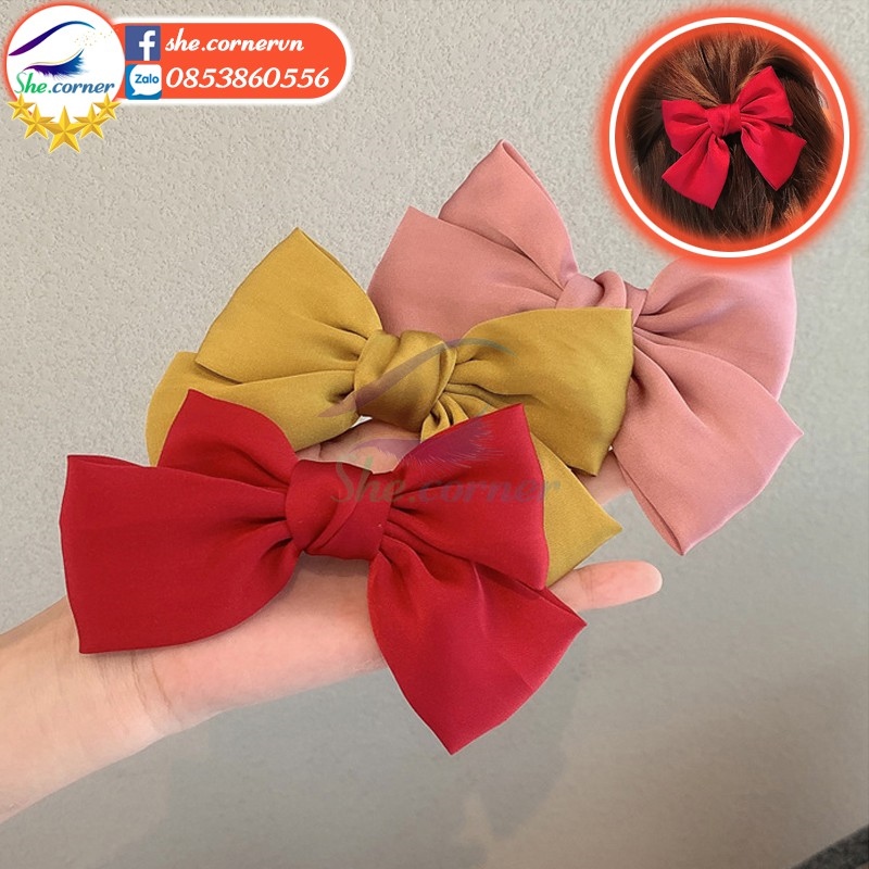 Kẹp tóc Kẹp tóc hàn quốc❐◎✔  Kẹp nơ nhỏ Hàn Quốc dễ thương 12 màu