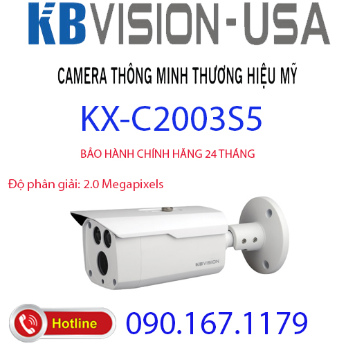 HCMCamera 4 in 1 hồng ngoại 2.0 Megapixel KBVISION KX-C2003S5