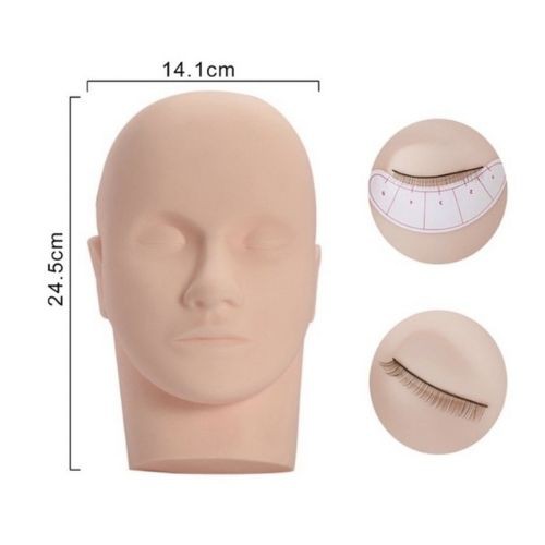 Đầu canh silicon tập nối mi, massage
