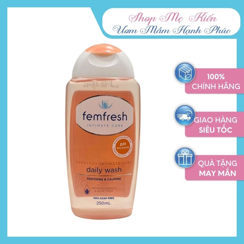 Dung dịch vệ sinh phụ nữ femfresh 250ml dung dịch vệ sinh úc- Shop Mẹ Kiến