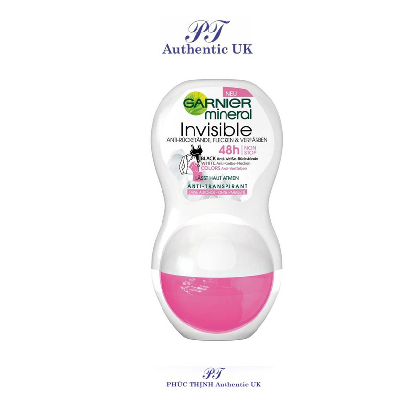 Lăn Khử Mùi Garnier Mineral Protection 5 Loại 50ml, Đức