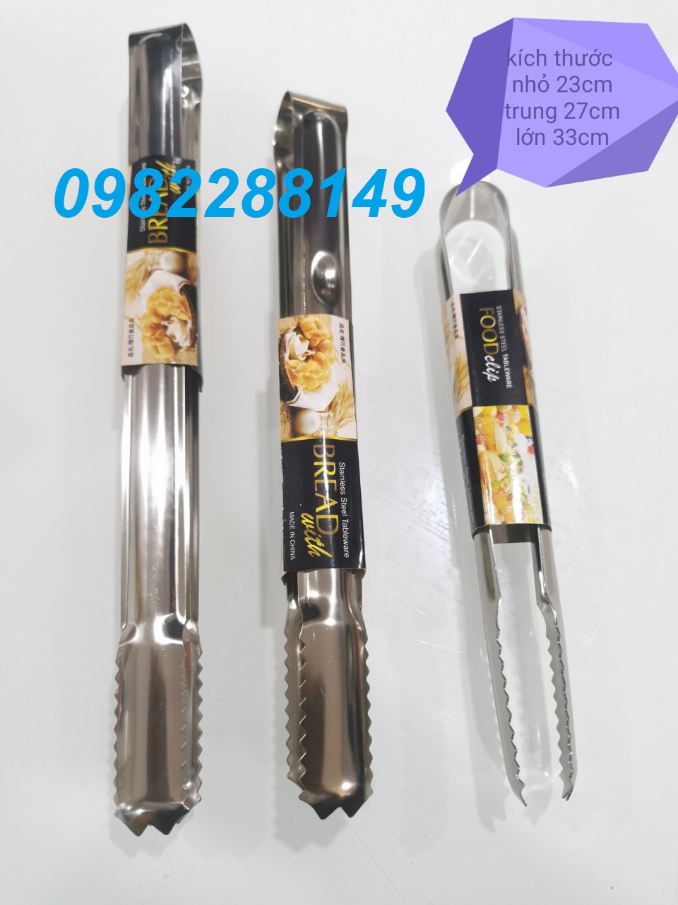 Kẹp gắp đá/gắp thức ăn răng cưa loại dày xịn