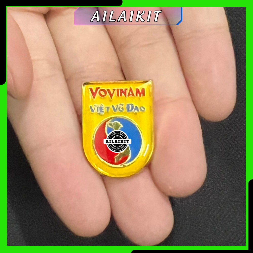 [HCM]{Huy Hiệu mạ vàng Vovinam}  Cài Áo Mẫu 1975 Ailaikit