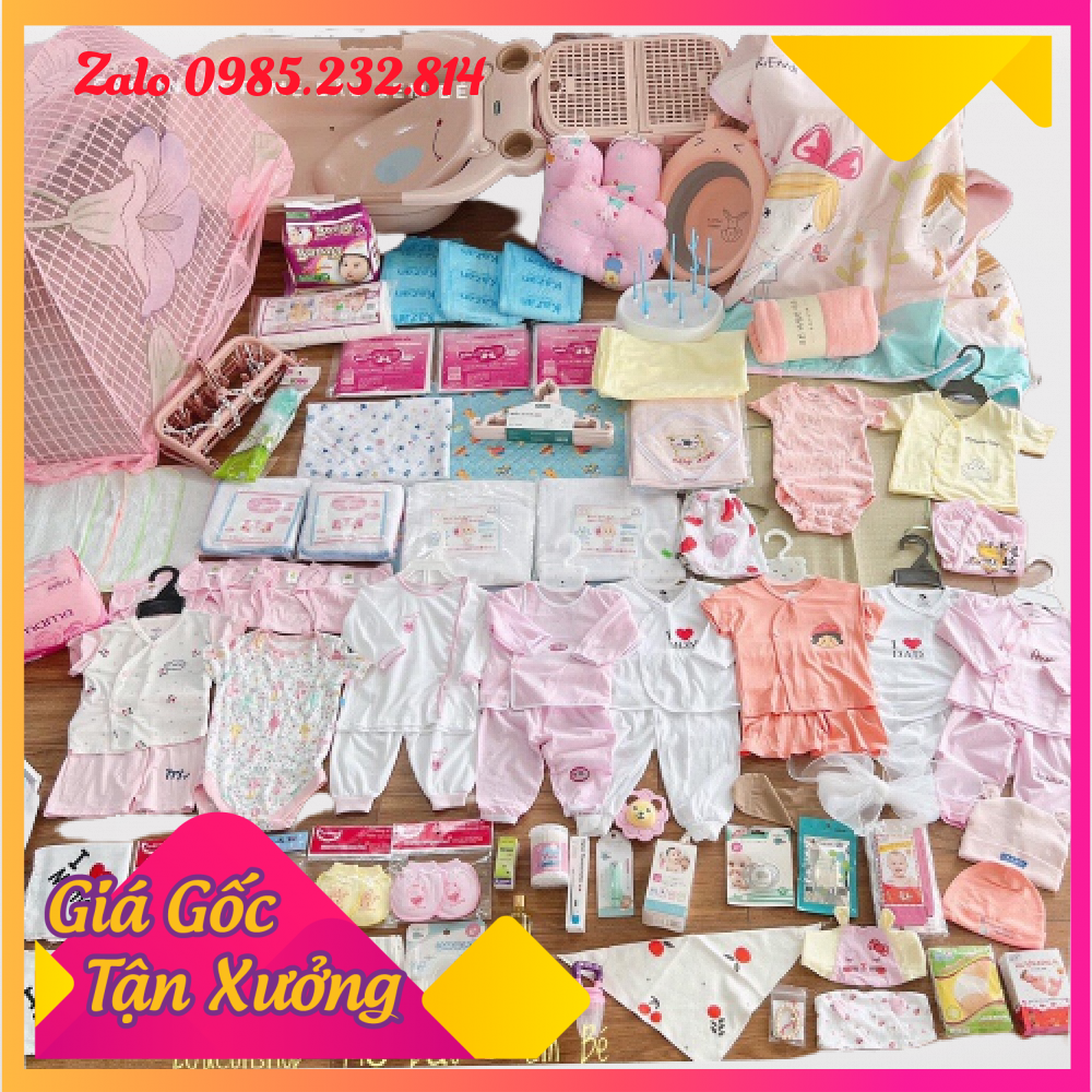 Trọn gói đồ đi sinh đầy đủ cho bé sơ sinh và mẹ bé trai, bé gái mã 1499k