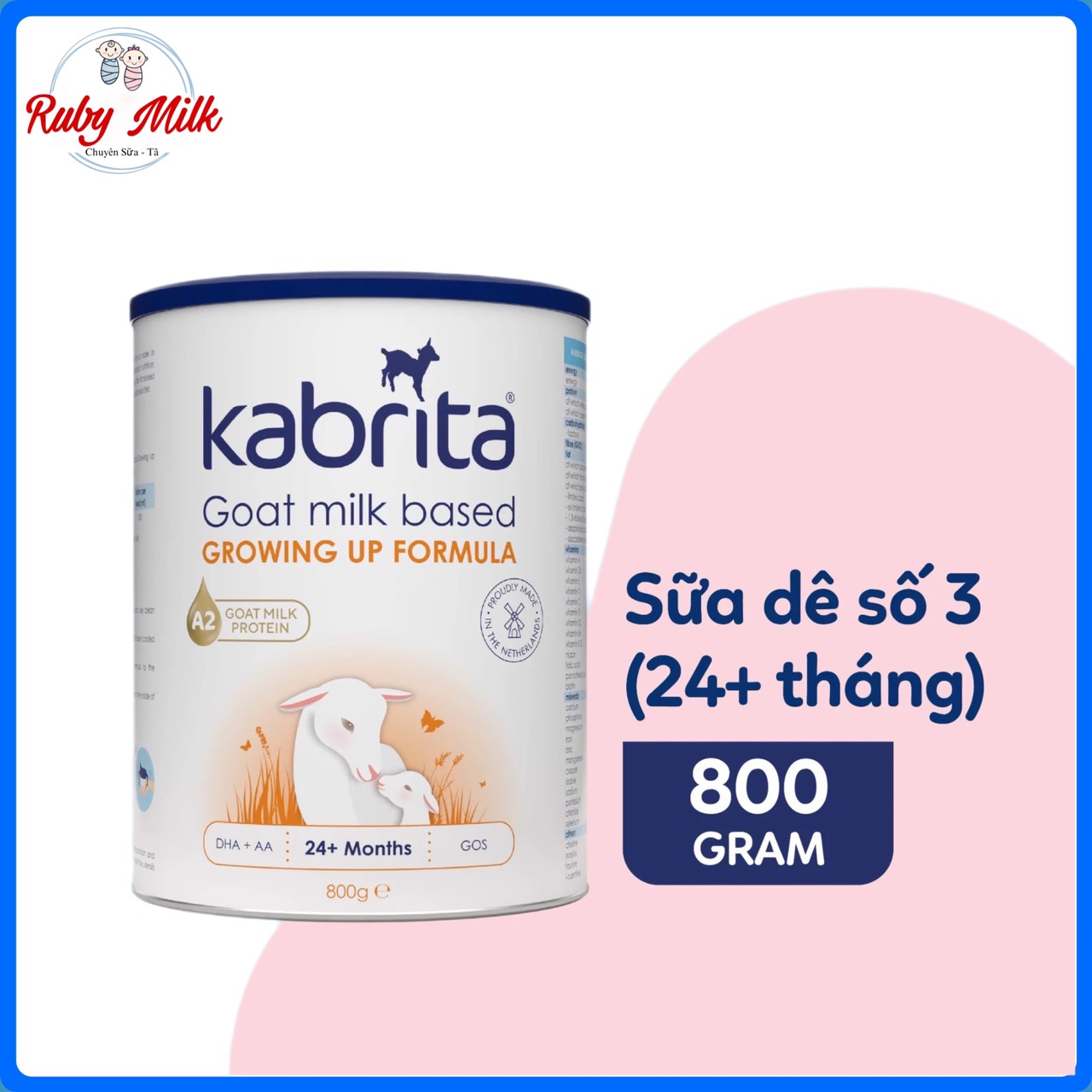 Sữa dê kabrita số 3 lon 800g
