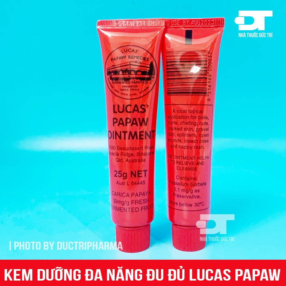 Kem Đu Đủ Đa Năng Lucas’ Papaw Ointment 25gr - Kem Đa Năng Lucas Papaw Ointment 25g của Úc - Kem Đu Đủ Úc