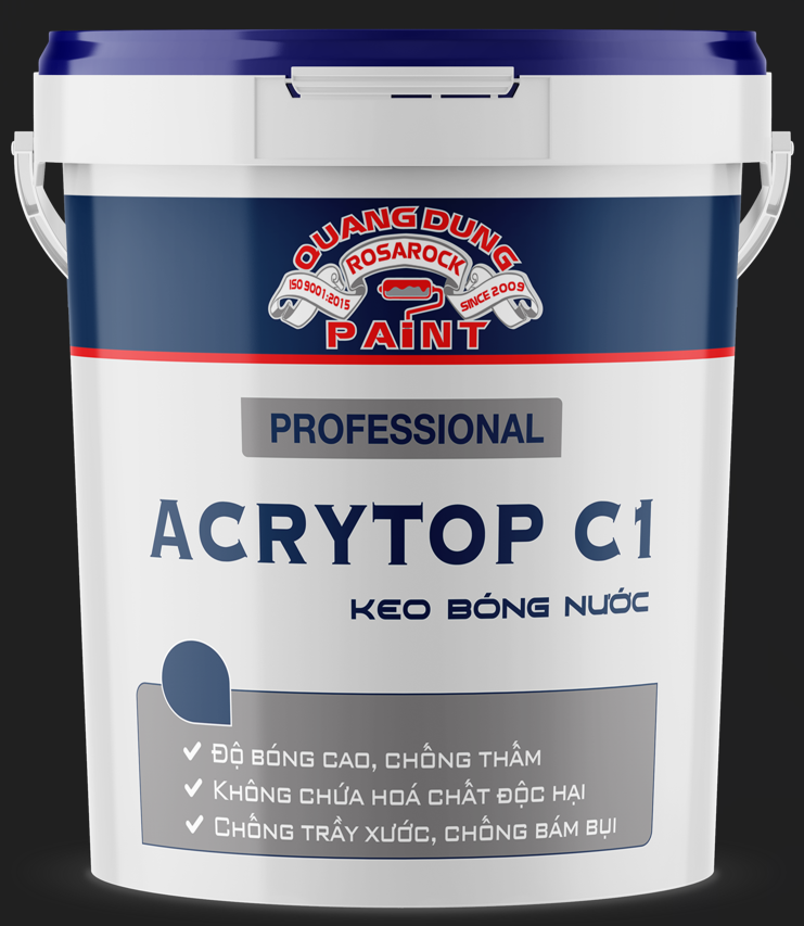 1kg sơn bóng nước - Keo phủ bóng Acrytop C1