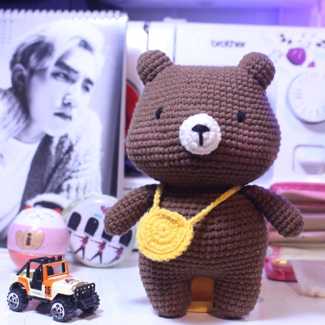 Gấu bằng len - quà tặng handmade - gấu bông bằng len an toàn cho bé