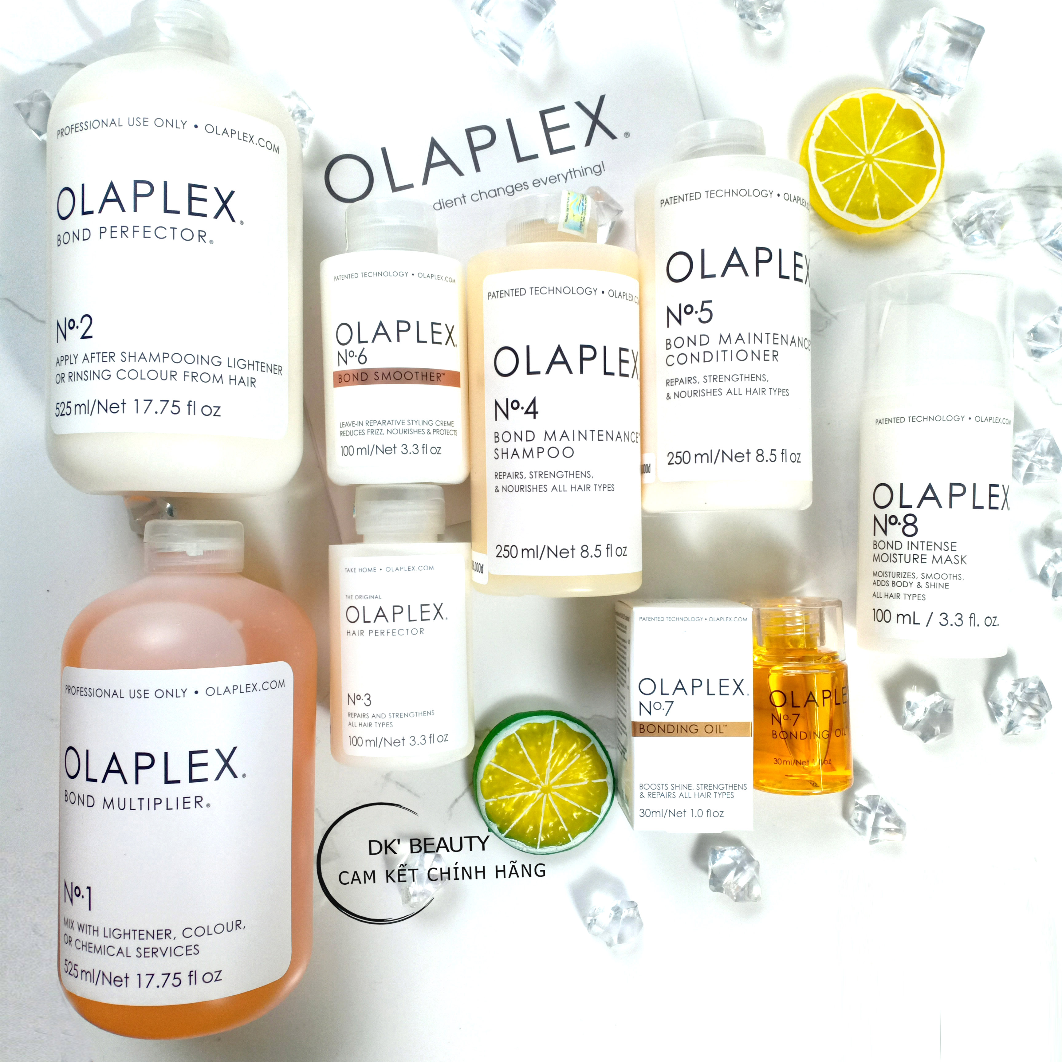 Olaplex gội xả hấp ủ dưỡng tinh dầu phục hồi tóc yếu chuyên sâu - dạng tester