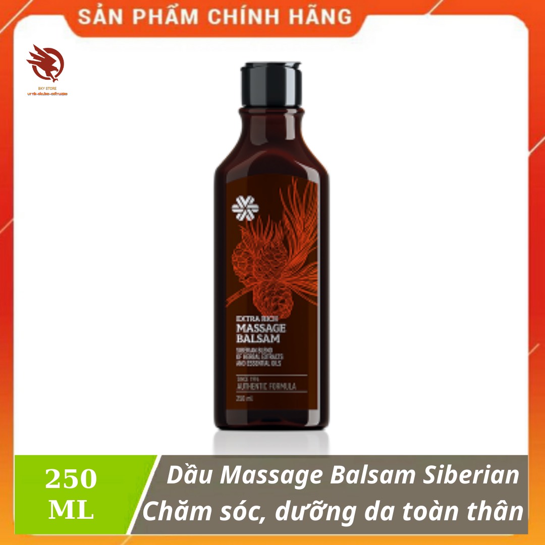 [HCM][ CHÍNH HÃNG ] - Dầu mát xa SIBERIAN Extra Rich Massage Balsam giúp chăm sóc và dưỡng da toàn thân - chai 250 ml