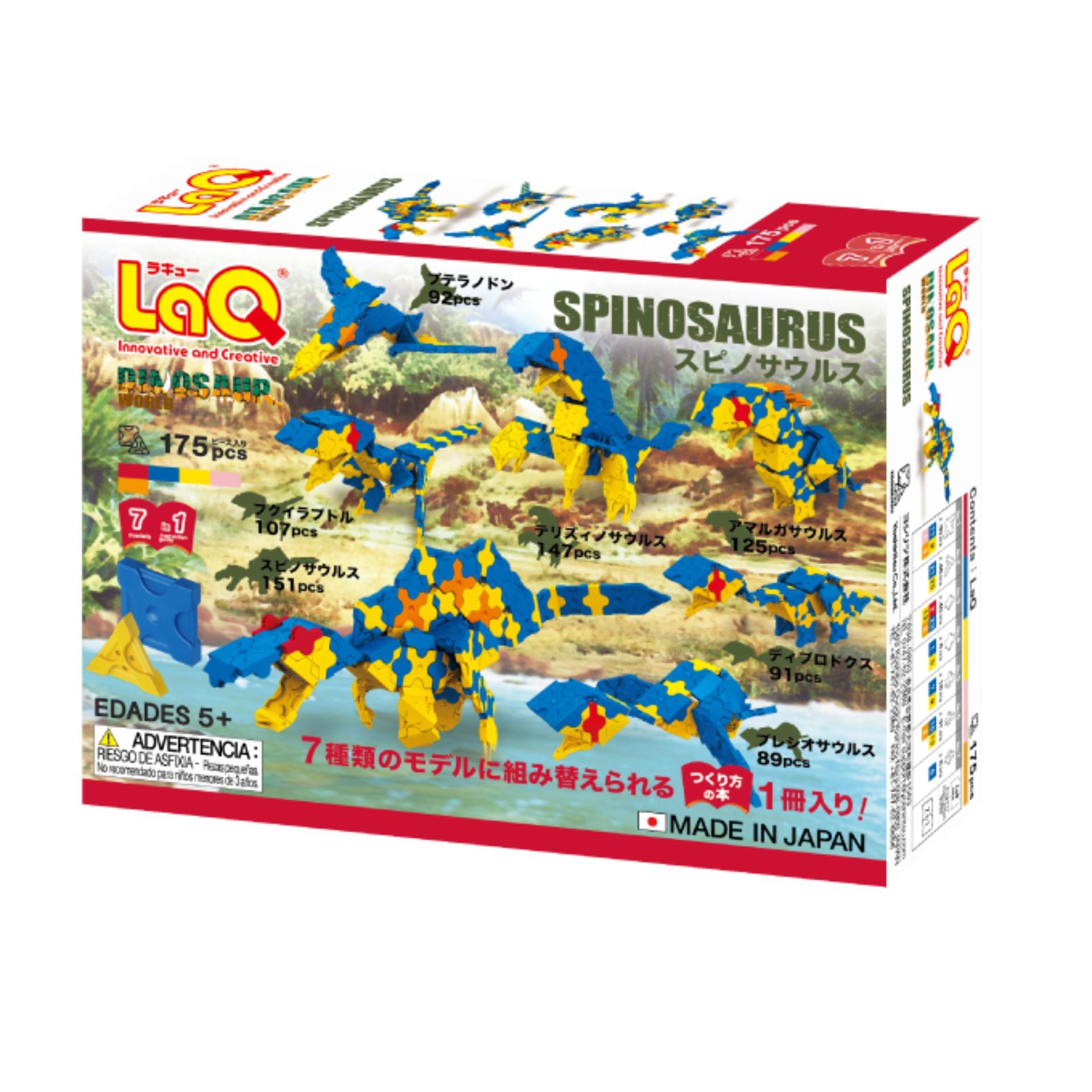 [HCM]Bộ xếp hình sáng tạo LaQ Dinosaur World SPINOSAURUS - Chủ đề Thế giới Khủng long (Khủng long Thằn lằn gai) 175 mảnh ghép