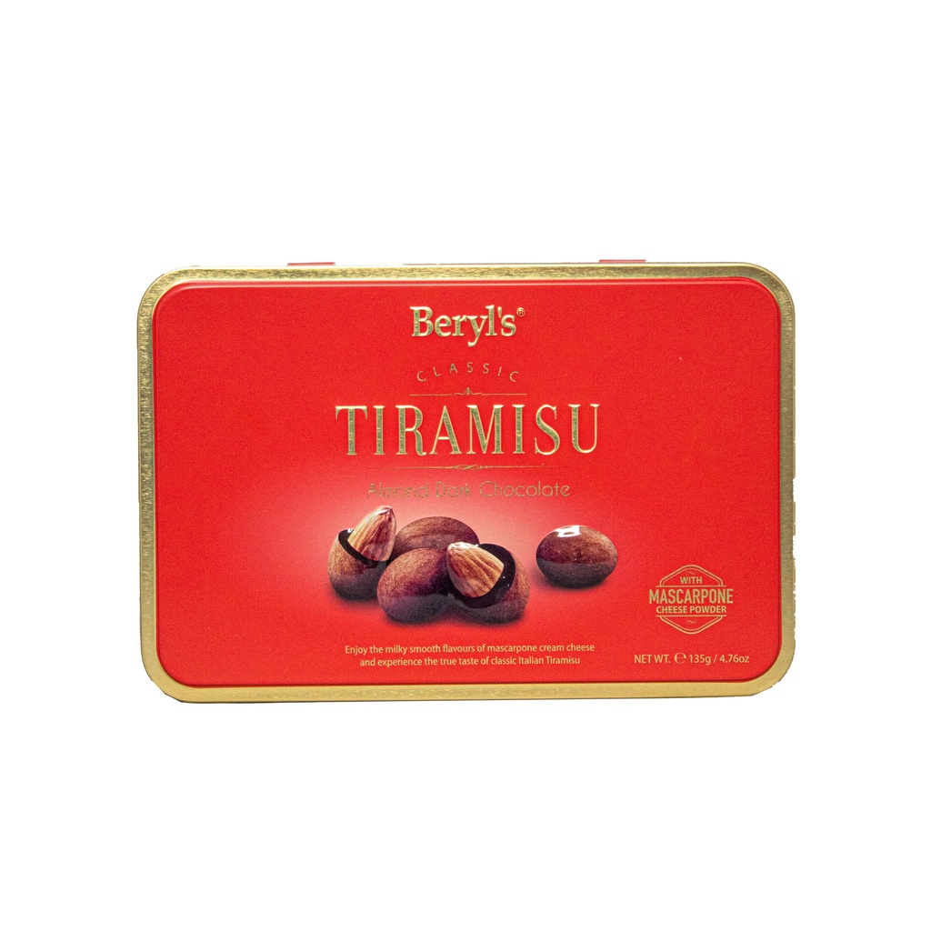 Choco Beryls 135g Classic Tiramisu Almond Dark Chocolate