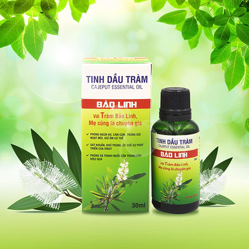 Tinh dầu tràm bảo linh 30ml - 100% tinh dầu tràm tự nhiên, mùi thơm dễ chịu, không cồn, không dính - qt thu lan dgtd01