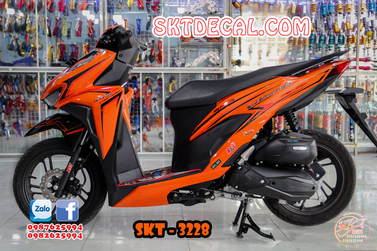 Tem rời vario cam đen chỉ 3228