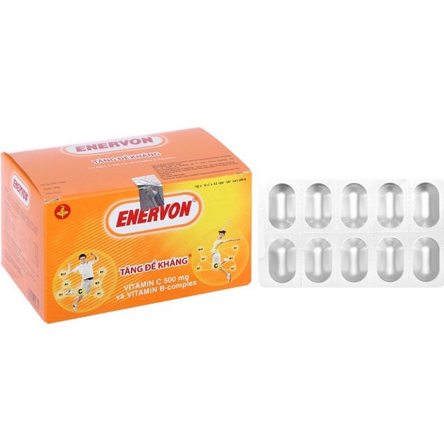 Enervon C - Vỉ 10 viên Tăng đề kháng, Vitamin C và Vitamin B-Complex