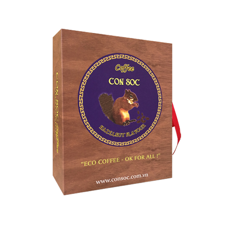 Cà phê con sóc hộp xanh 500g