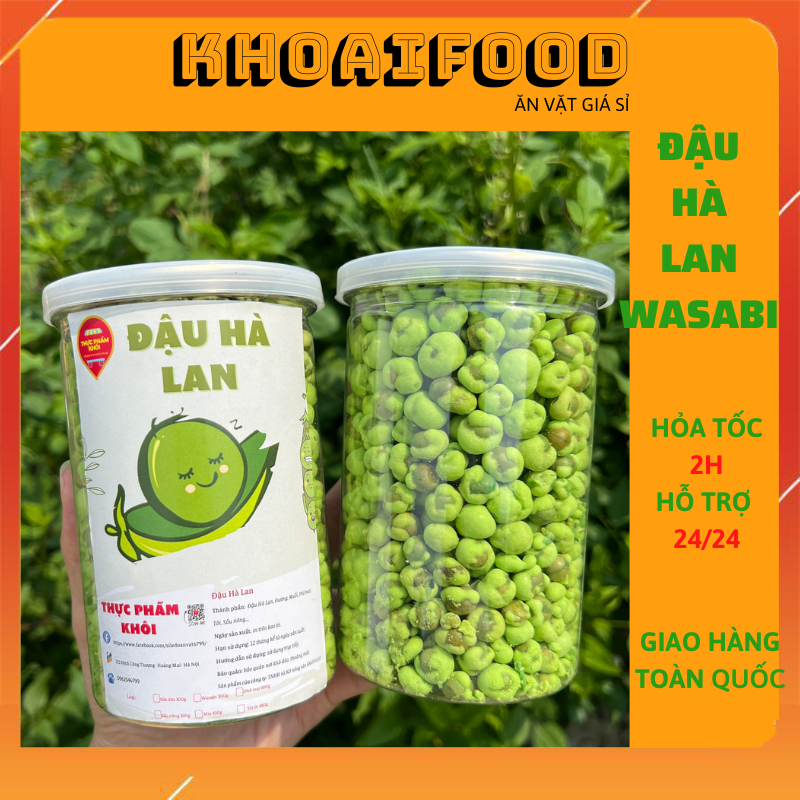 Đậu hà lan wasabi tẩm vị ngon sấy giòn tan