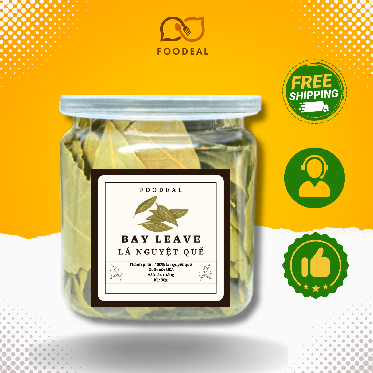 100g Lá nguyệt quế khô nhập khẩu Đức - Bay leaves nấu món các món hầm - lá bay tạo mùi thơm FOODEAL - herb lá thơm