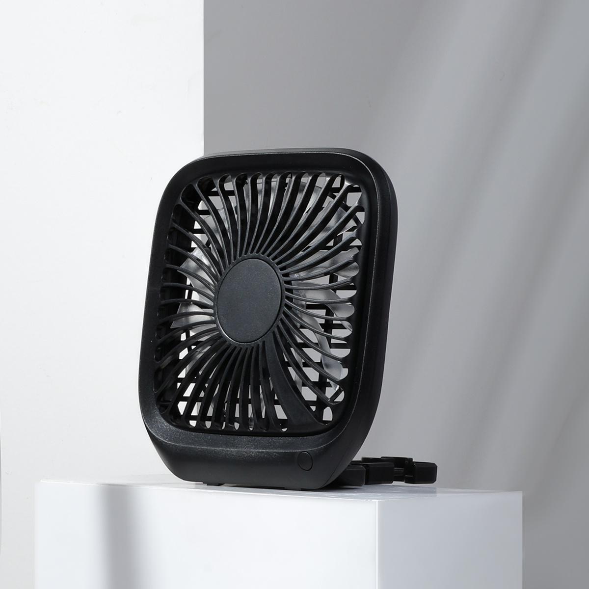 Quạt xếp đa năng gắn lưng ghế trên xe hơi Baseus Foldable Vehicle-mounted Backseat Fan dùng trên bàn làm việc và trên ô tô