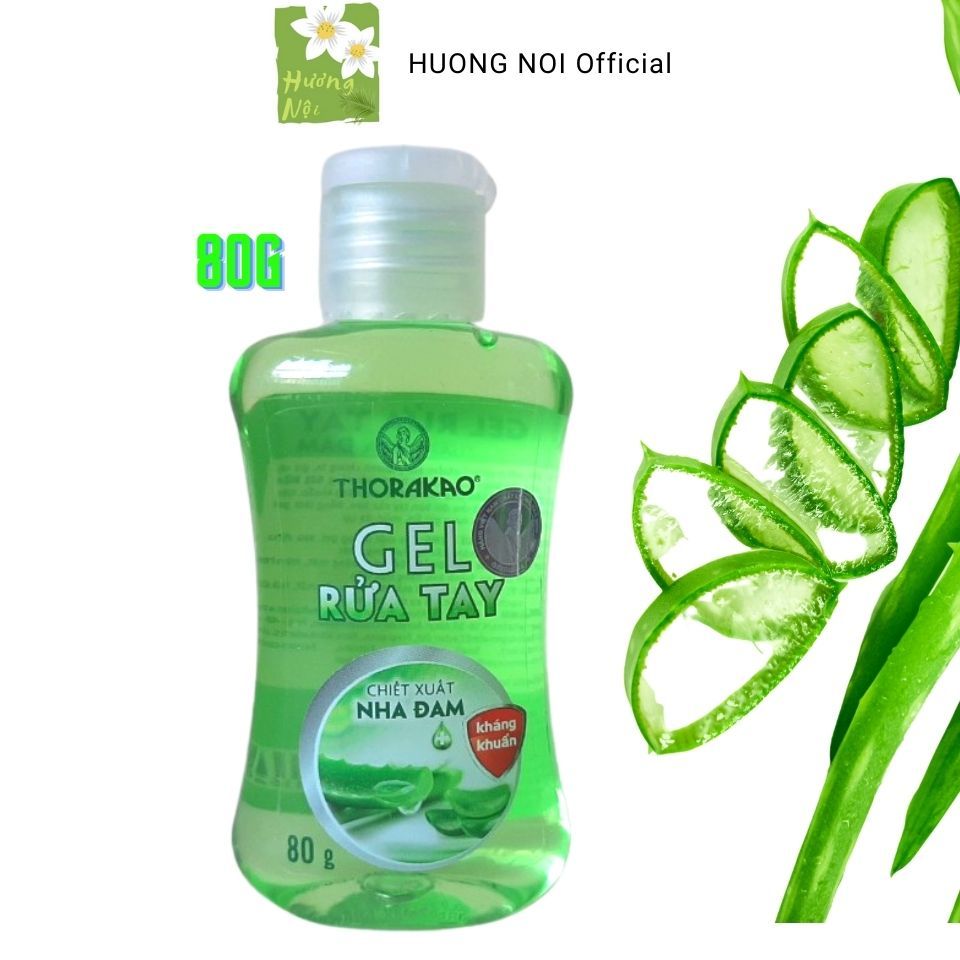 Gel rửa tay khô Thorakao 80g chiết xuất nha đam