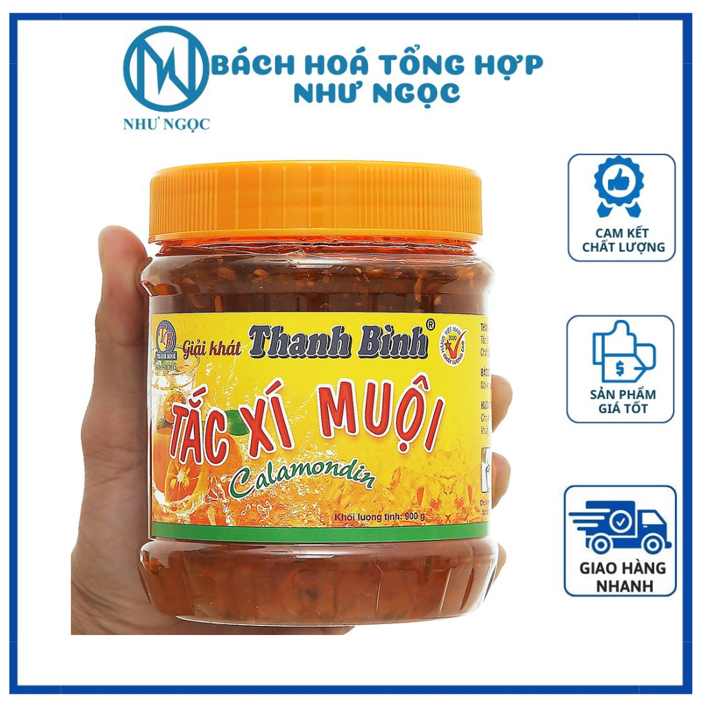Tắc xí muội thanh bình đặc sản bến tre thơm ngon hủ 900g - bách hóa tổng hợp như ngọc