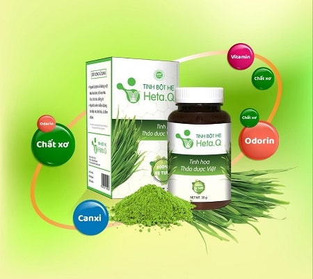Tinh Bột Hẹ Heta Q - Nano hẹ giúp bé hết bón siêng ăn