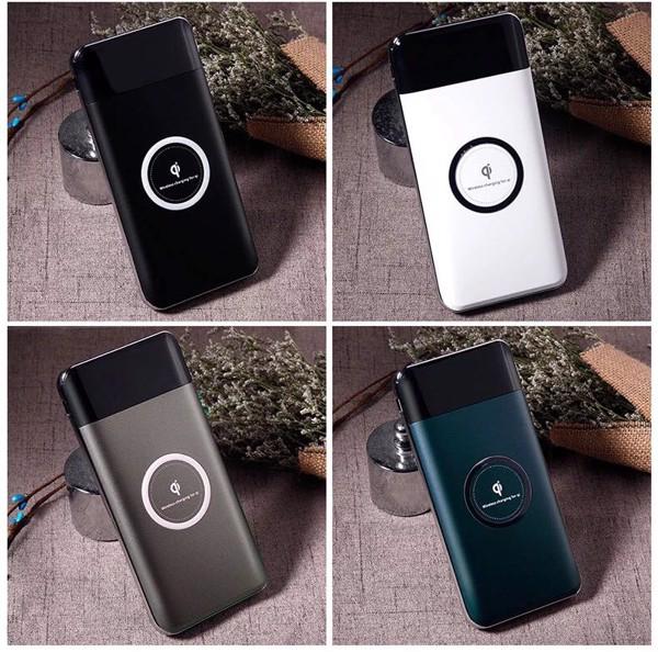 Pin dự phòng không dây đa năng 20.000mah cao cấp sạc nhanh(có thể sạc không dây hoặc bằng dây 2 cỗng sạc)