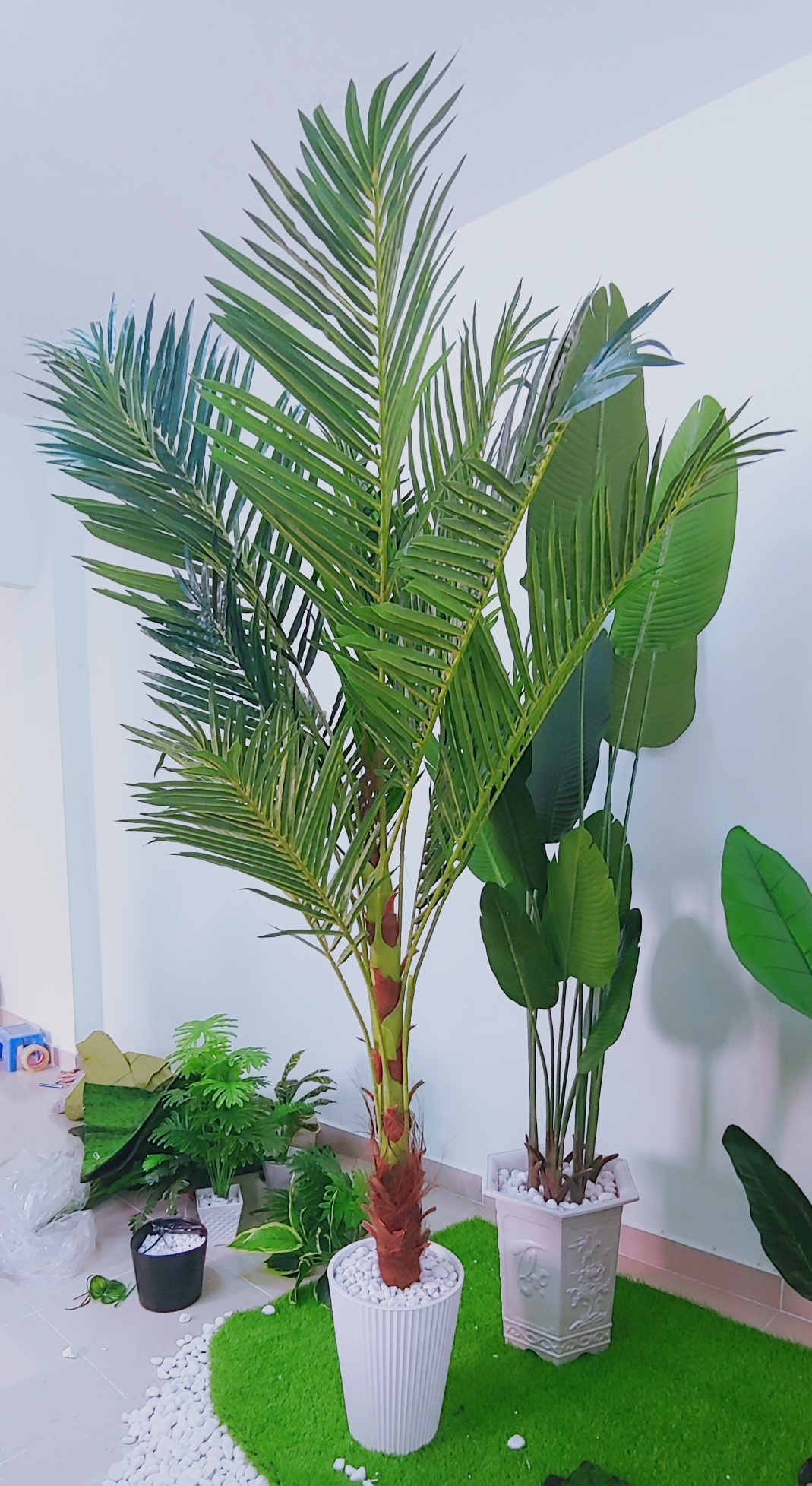 Cây dừa cảnh trang trí nhà cửa, cây giả giống thật, hàng nhập cao cấp, bền đẹp