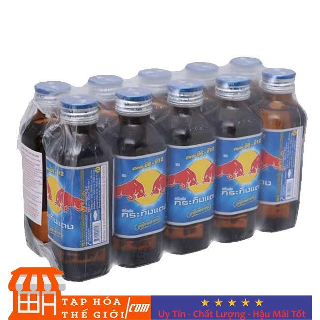 Lốc 10 chai nước tăng lực bò húc red bull thái lan