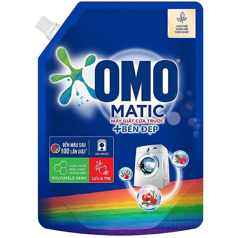 Nước giặt OMO Matic 2KG (Túi) - Nước giặt OMO Matic Bền Đẹp cho máy giặt Cửa Trước