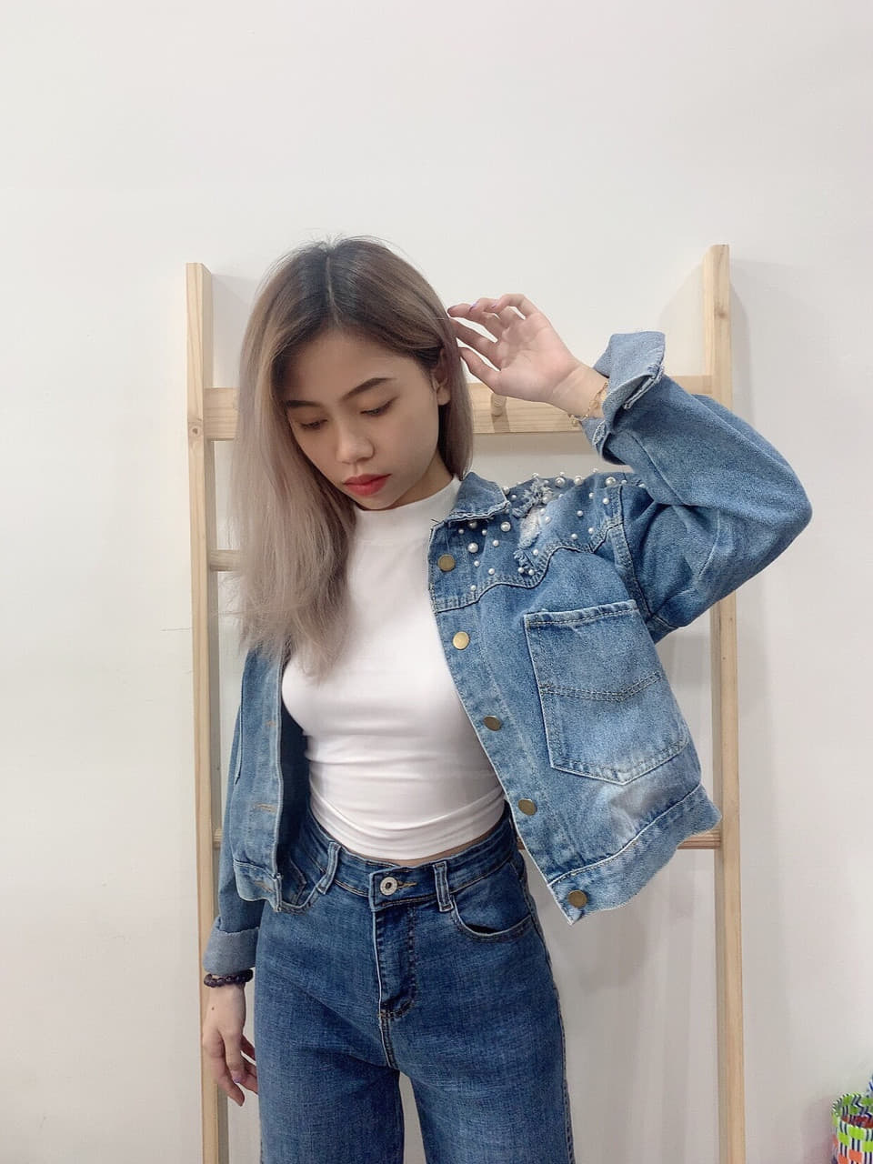 ÁO KHOÁC JEAN ĐÍNH CƯỜM CAO CẤP NỮ SHOP PHƯƠNG CHÂU