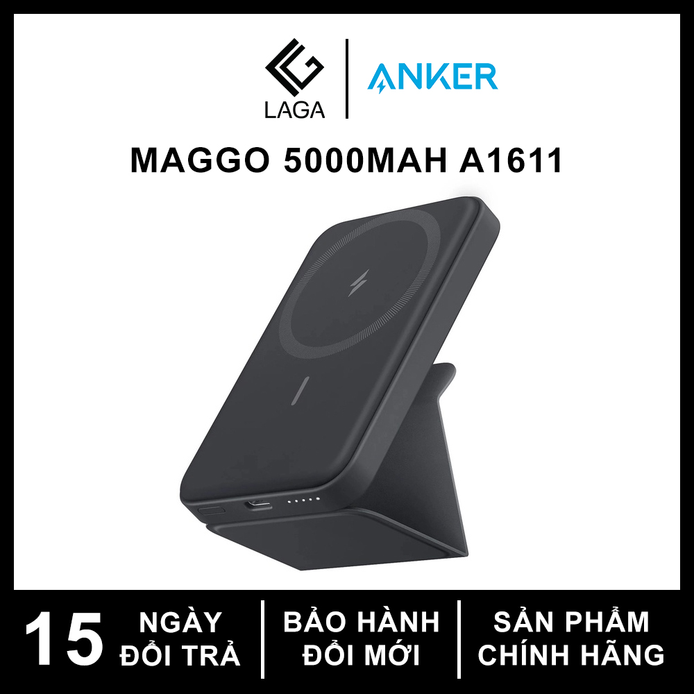 Pin sạc dự phòng từ tính anker 622 maggo 5000mah - a1611