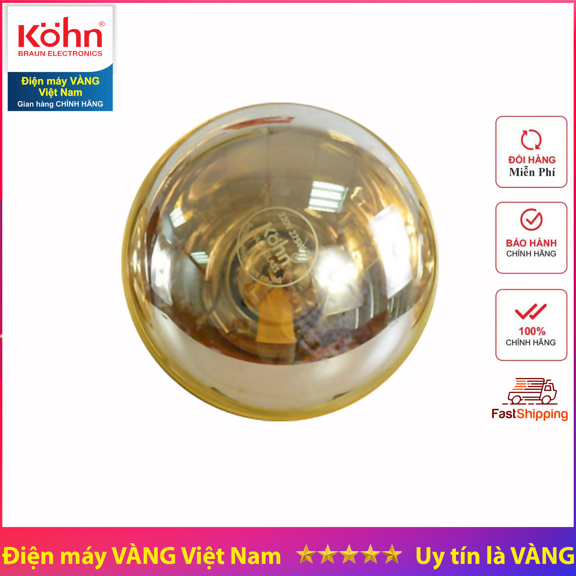 Bóng đèn sưởi nhà tắm thay thế Braun Kohn KN02G KN03G KP02G KP03G KU02PG KU03G