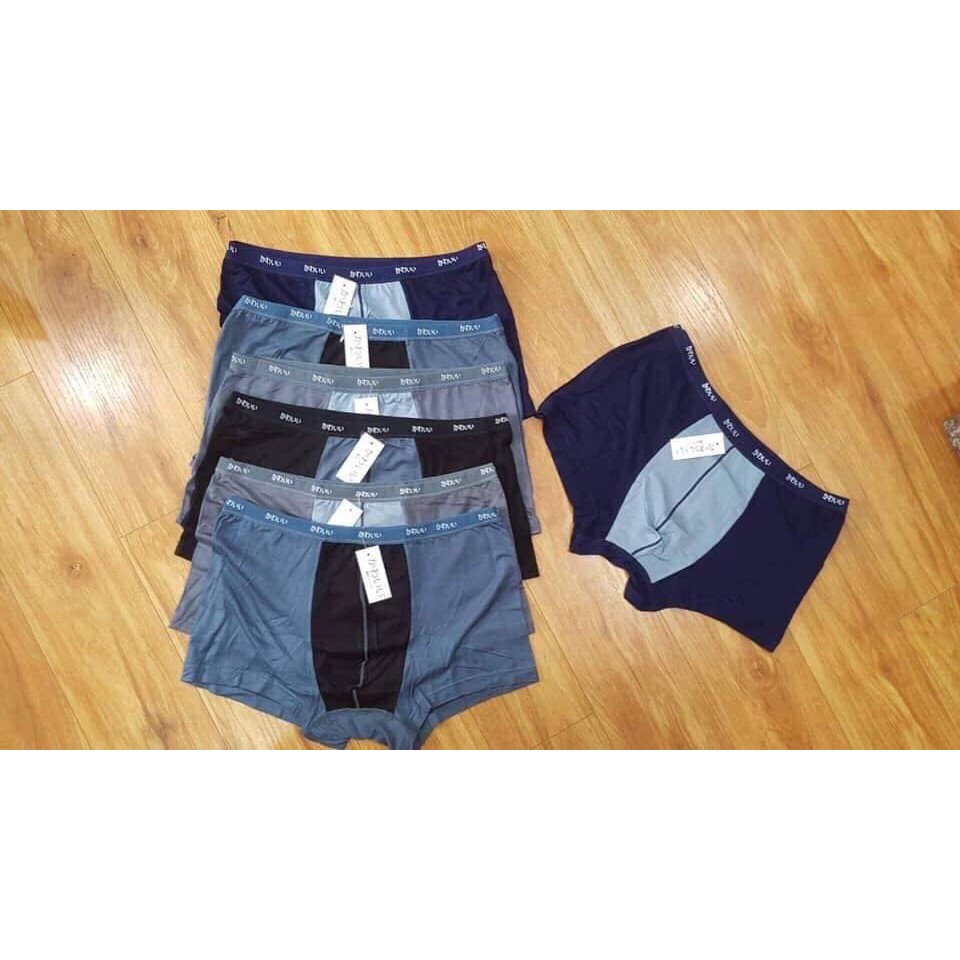 Quần sịp đùi cotton vỉ bạc cao cấp - quần lót nam boxer mỗi quần 1 túi bạc sang trọng