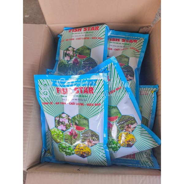 Phân bón đạm cá hữu cơ cao cấp cấp fish star gói 1kg