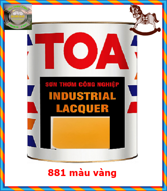 Sơn thơm công nghiệp Toa màu vàng 881 loại 1kg