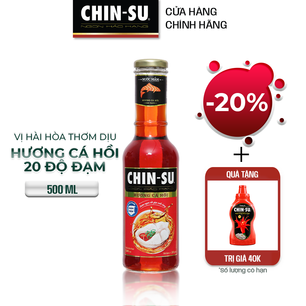 Nước mắm chin-su cá hồi chai 500ml