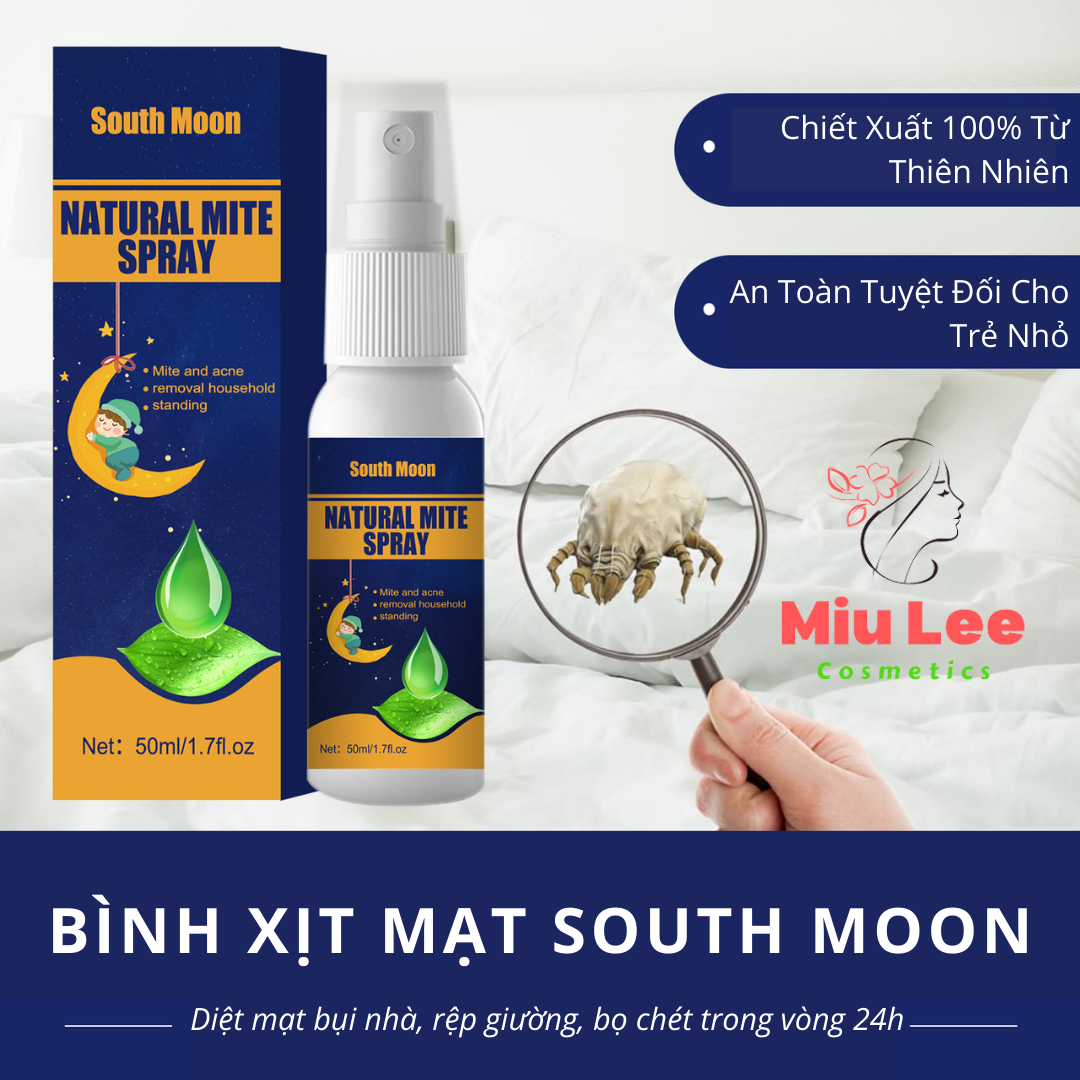 South moon bình xịt diệt mạt bụi nhẹ nhàng loại bỏ mạt bụi bình xịt điều trị mạt quần áo an toàn cho con người cho chăn gối