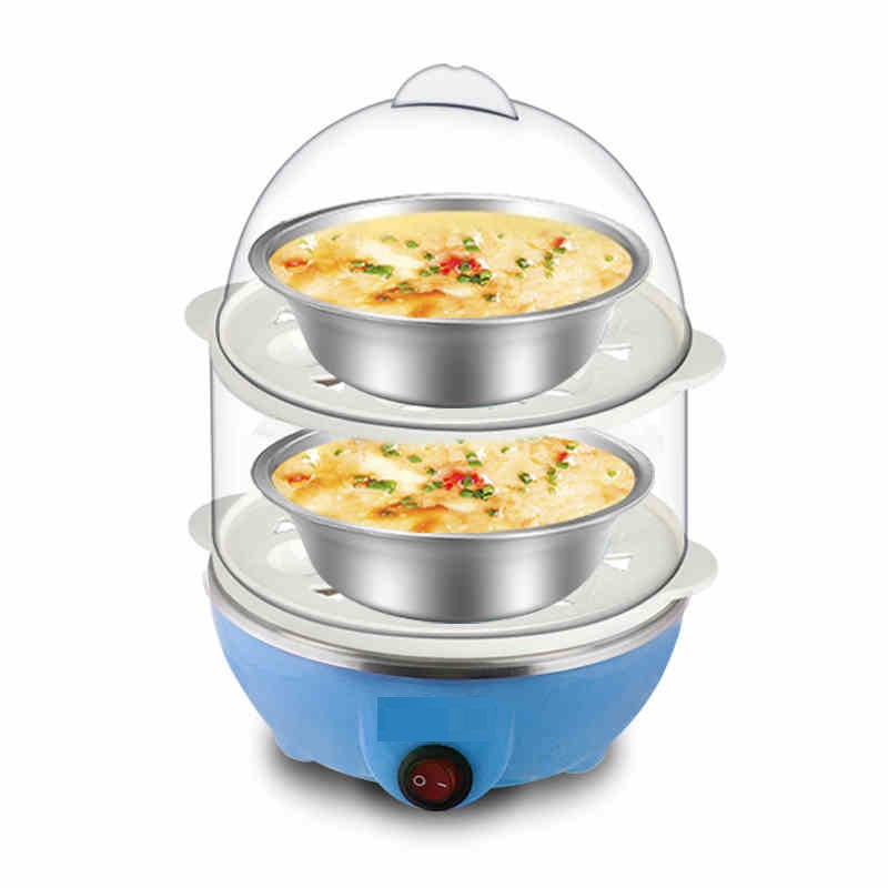 Máy luộc trứng, hấp thực phẩm đa năng 2 tầng tiện dụng